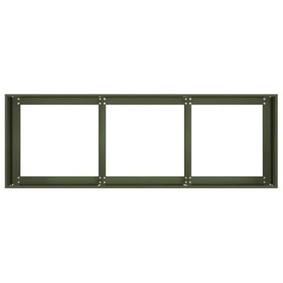 Plantenbak 120x40x40 cm koudgewalst staal olijfgroen Plantenbak 120x40x40 cm koudgewalst staal olijfgroen
