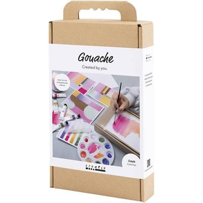Creativ Company Hobbyset gouache, schilderijen, diverse kleuren, 1 doos Creativ Company Hobbyset gouache, schilderijen, diverse kleuren, 1 doos