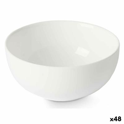 Kom Vivalto Wit Opaal glas 13 x 6 x 13 cm (48 Stuks)
