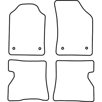 Automatten passend voor Renault Kangoo 2005-2008 TMRE537