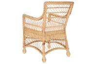 Leunstoel DKD Home Decor Wit Natuurlijk 56 x 63 x 86 cm - thumbnail