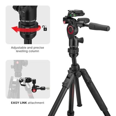 Manfrotto Befree GT PRO + 3-Way Fluid Head, Alu Tripod Kit (MKBFRTA4GTFB-3W) Manfrotto Befree GT PRO + 3-Way Fluid Head, Alu Tripod Kit (MKBFRTA4GTFB-3W)