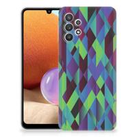 Samsung Galaxy A32 4G | A32 5G Enterprise Editie | TPU Hoesje | Abstract Green Blue - thumbnail