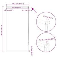 Rolgordijn verduisterend 40 x 100 cm marine / blauw - thumbnail