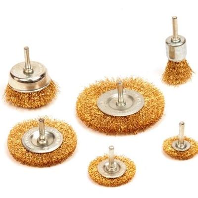 Topgear staalborstels 6-delig met stift