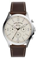 Fossil heren Forrester chronograaf bruin lederen horloge FS5696 - thumbnail