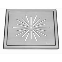 Afvoerrooster Smedbo Outline Met Sterpatroon 20 x 20 x 0.55 cm Geborsteld RVS Smedbo - thumbnail