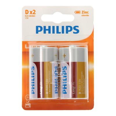 Philips Philips Longlife grote staaf R20 D bl.a2 3111015 Philips Philips Longlife grote staaf R20 D bl.a2 3111015