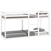 Stapelbed 80x200 cm massief grenenhout wit - thumbnail