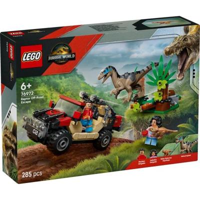 LEGO Jurassic World offroad raptorontsnapping 76972