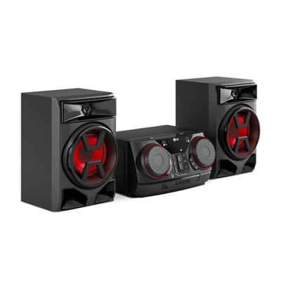 LG CK43N XBOOM, geluidssysteem, 300 W, bluetooth, USB, AUX-ingang, synchronisatie, partnerherkenning, equalizer, MP3-speler, krachtige audio voor thuis en feestjes, zwart