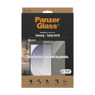Panzerglass Screenprotector voor Samsung Galaxy Tab A9 Tablet screenprotector Transparant