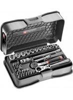 Facom Complete Doppenset 6-Kant 1/4'' En Access Met Ratels R.180Hx En R.161B - R.161-6P6HXPB - R.161-6P6HXPB - thumbnail