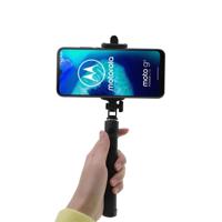 Shop4 - Motorola Moto G8 Power Lite Selfie Stick Bluetooth Zwart - thumbnail