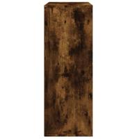 Dressoir 60x31x84 cm bewerkt hout gerookt eikenkleurig - thumbnail