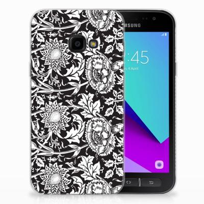 Samsung Galaxy Xcover 4 | Xcover 4s | TPU Case | Black Flowers Samsung Galaxy Xcover 4 | Xcover 4s | TPU Case | Black Flowers