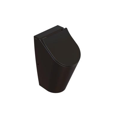 Hangend Urinoir Globo Forty3 30x35x56 cm Met voorbereide Gaten Mat Zwart Globo