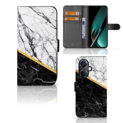 OnePlus Nord CE 3 | Bookcase | Marmer Wit Zwart - Origineel Cadeau Man