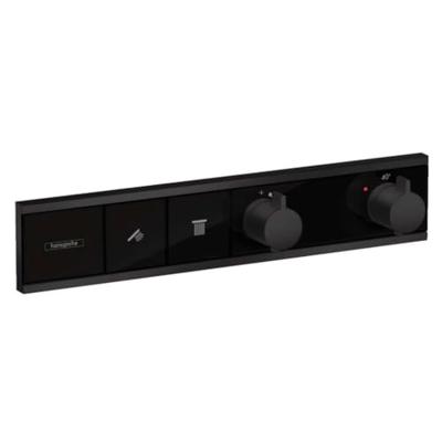 Hansgrohe RainSelect thermostaat inbouw voor 2 functies, mat zwart Hansgrohe RainSelect thermostaat inbouw voor 2 functies, mat zwart