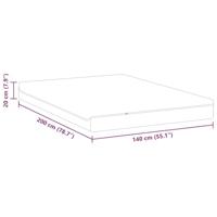 Matrassen Wit, Grijs 140 x 200 cm 100% polyester jacquard stof - thumbnail