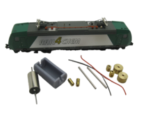 micromotor NM027C motor ombouwset voor Minitrix BR 145, 146, 185, 186, 246, 285, SBB Re 482, u.a.