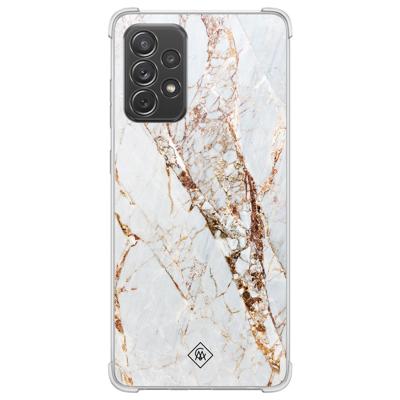 Samsung Galaxy A52(s) shockproof hoesje - Marmer goud Samsung Galaxy A52(s) shockproof hoesje - Marmer goud