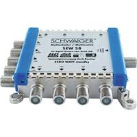 Schwaiger SEW58 531 Satelliet multiswitch Ingangen (satelliet): 5 (4 satelliet / 1 terrestrisch) Aantal gebruikers: 8 Standby-functie - thumbnail