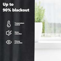 VidaXL Verduisterende gordijnen 2 pcs donkergrijs 140 x 175 cm fluweel - thumbnail