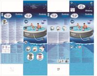 BESTWAY Opblaasbare Zwembadset - Snelle Installatie - 396 x 84 cm - Rond (Cartridgefilter, 1 Cartridge) - thumbnail