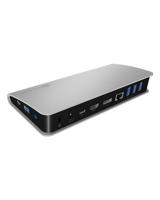 ICY BOX IB-DK2408-C Bedraad USB 3.2 Gen 1 (3.1 Gen 1) Type-C Zwart, Zilver - thumbnail