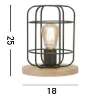 Searchlight Industriële tafellampVision - EU81951-1BK - thumbnail