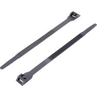TRU COMPONENTS 1592783 TC-DK-265BK203 Kabelbinder 265 mm 9 mm Zwart Met dubbele kop 1 stuk(s) - thumbnail