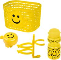 Messingschlager toebehorenset "mand, fietsbel, bidon" set messingsch.smile basket bell bottle - thumbnail