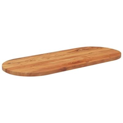 Tafelblad ovaal 140x60x2,5 cm massief acaciahout