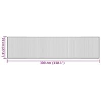 Vloerkleed rechthoekig 70x300 cm bamboe lichtnaturel - thumbnail