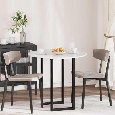 Tafelblad Hoogglans wit 80 x 80 x 1.5 cm Bewerkt hout Tafelblad Hoogglans wit 80 x 80 x 1.5 cm Bewerkt hout