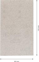Bosch Accessories EXPERT M480 2608900735 Schuurnet voor vlakschuurmachine Ongeperforeerd Korrelgrootte (num) 100 (l x b) 133 mm x 80 mm 10 stuk(s) - thumbnail