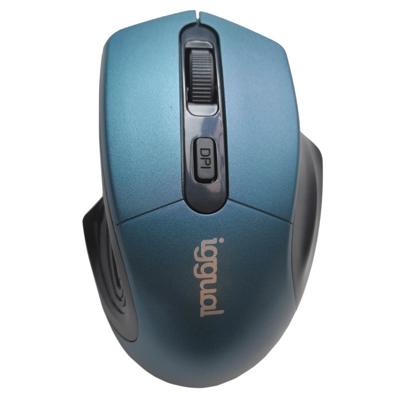 Muis iggual ERGONOMIC-L 1600 dpi Blauw Zwart/Blauw Muis iggual ERGONOMIC-L 1600 dpi Blauw Zwart/Blauw