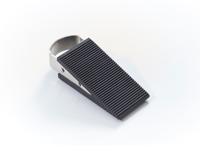 Mottez deurstop, rubber, zwart - thumbnail