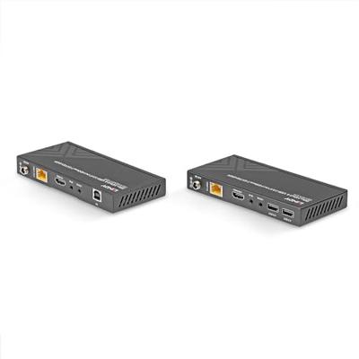LINDY Cat.6 HDBaseT KVM Extender HDBaseT-extenderset (zender + ontvanger) HDMI, Infrarood, USB-A 2.0 Via netwerkkabel RJ45 150 m