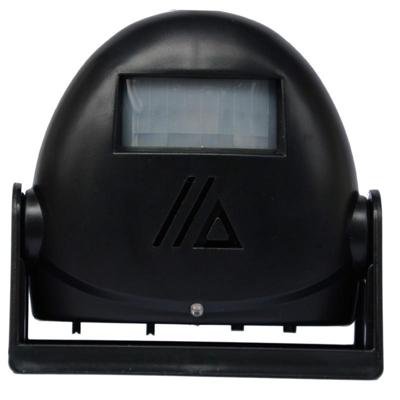 Draadloze intelligente deurbel infrarood bewegings sensor Voice prompter waarschuwing deur klok alarm (zwart)