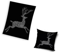 Fleece plaid rendier 150 x 200 cm - thumbnail