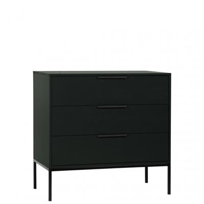 WOOOD Ladekast / Commode 'Adam' kleur Zwart