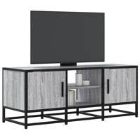 Tv-meubel 100x35x41 cm bewerkt hout metaal grijs sonoma eiken - thumbnail