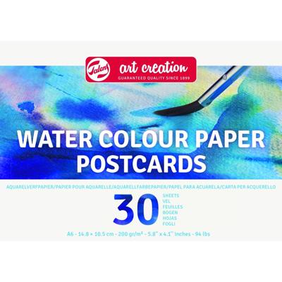 Aquarelverfpapier tac 200gr a6 blauw | 3 stuks