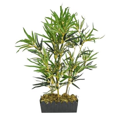 VidaXL Kunstplant bamboe 368 bladeren 80 cm groen