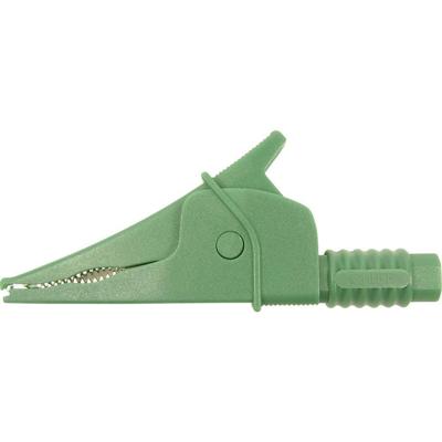 Cliff Croc Clip Veiligheids-krokodilklem Steekaansluiting 4 mm CAT III 1000 V Groen