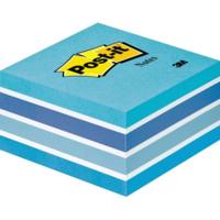 Post-it Plaknotitiekubus 2028B 76 mm x 45 mm Pastelblauw 450 vellen - thumbnail