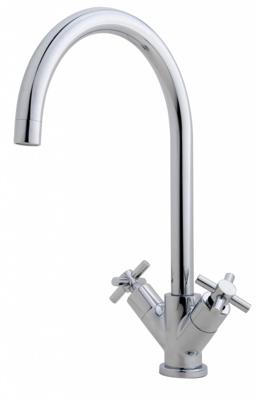 Donar Cross Keukenmengkraan 2-Knops Chroom Aqua Splash Donar Cross Keukenmengkraan 2-Knops Chroom Aqua Splash