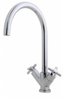 Donar Cross Keukenmengkraan 2-Knops Chroom Aqua Splash - thumbnail